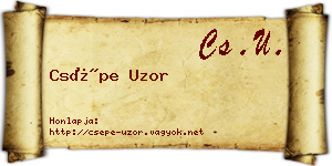Csépe Uzor névjegykártya